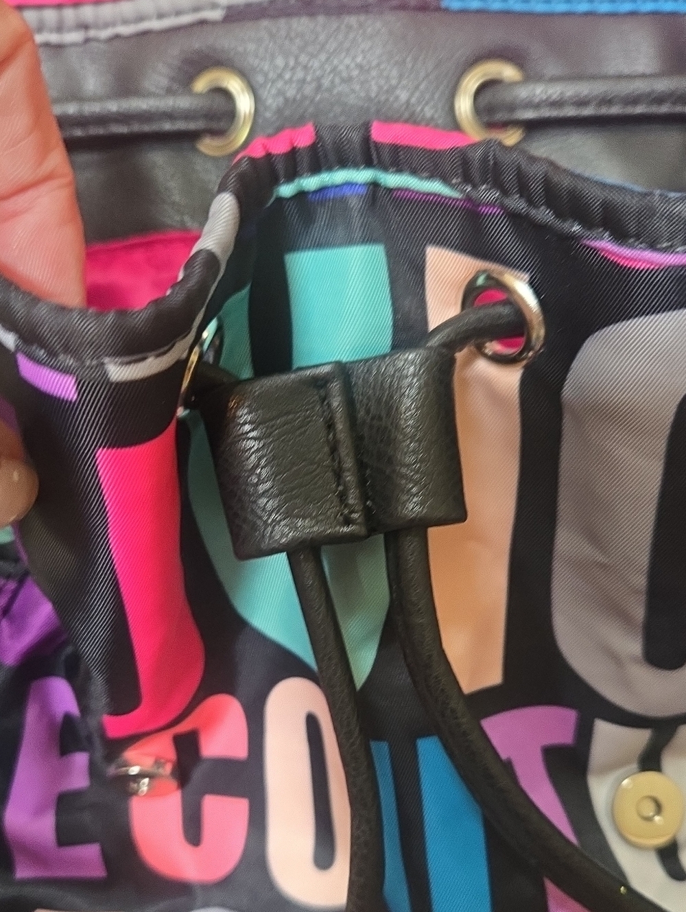 Juicy Couture Multi-Color Signature Multi-Zipper Backpack - Picture 3 of 10